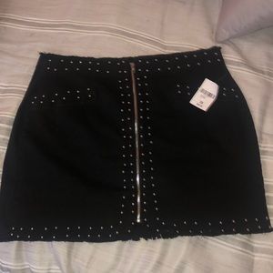 Black Studded skirt